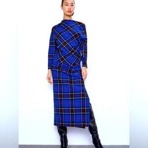Zara Plaid Skirt